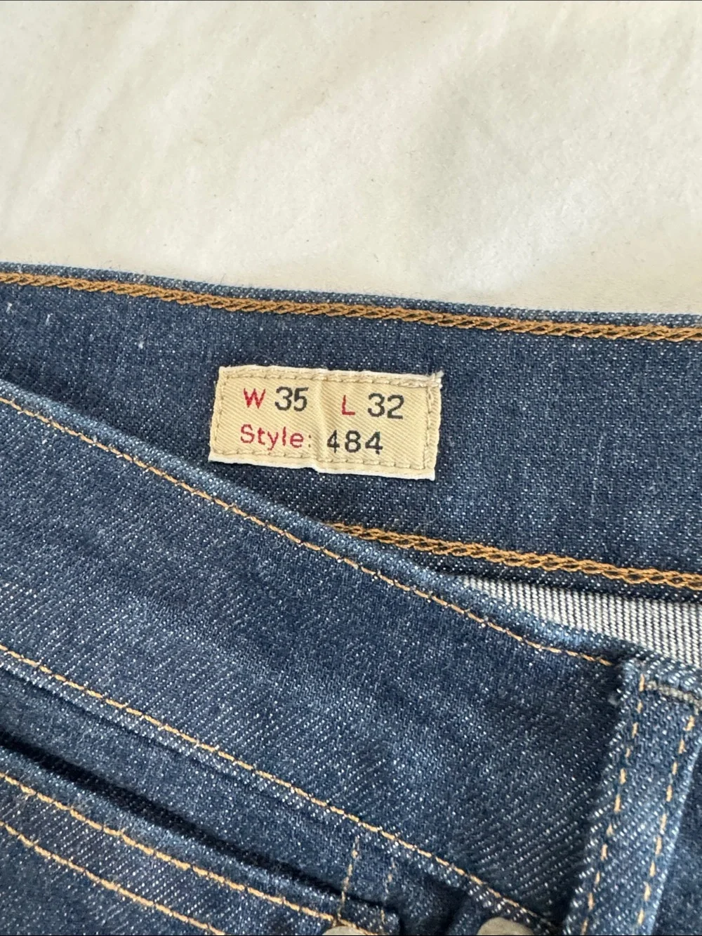 J. Crew Men's Dark Denim Slim Fit Jeans,Style 484,35 X 32
